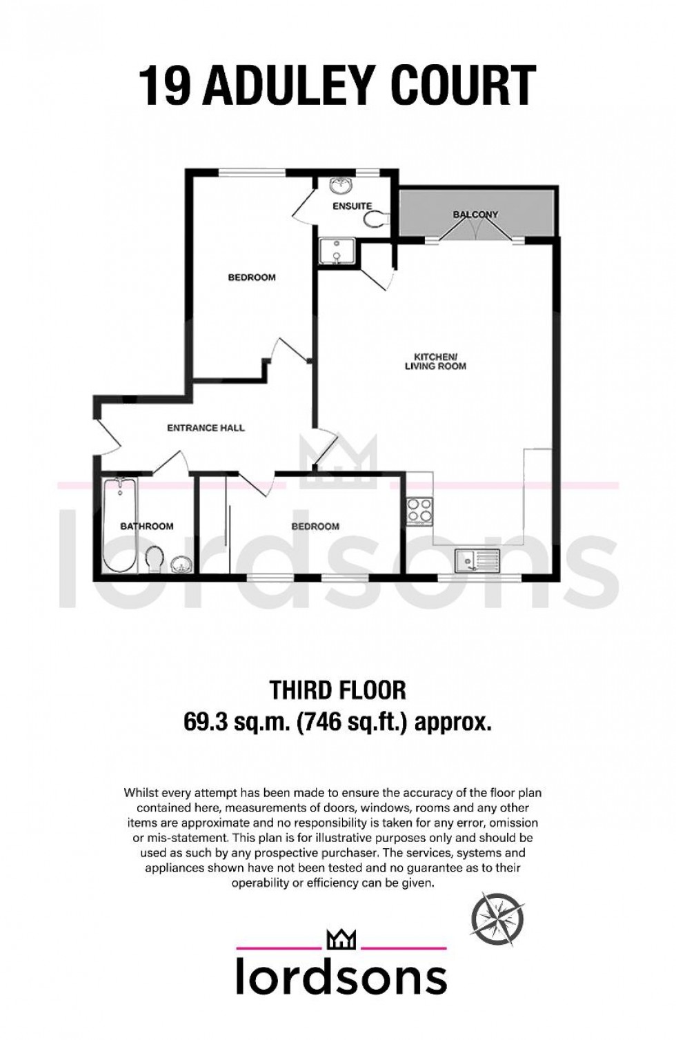 Floorplan for Audley Court forge Way, Southend-On-Sea